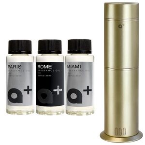 AROMAR Waterless Essential Oil Diffuser & 3 Fragrance Oils Bundle